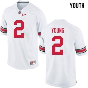 Youth Ohio State Buckeyes #2 Chase Young White Nike NCAA College Football Jersey Classic VNU4844UH